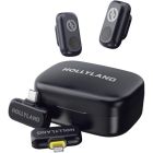 Hollyland Lark A1 Combo 2 Person Wireless Microphone System (2*TX,Type C-RX, Lightning RX & Charging Case)