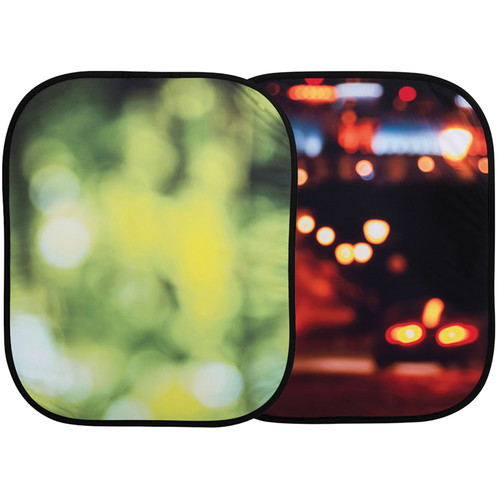 Lastolite Collapsible Background (4x5', Summer Foliage / City Lights)