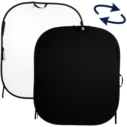 Manfrotto Collapsible Reversible Background (5 x 6', Black/White)